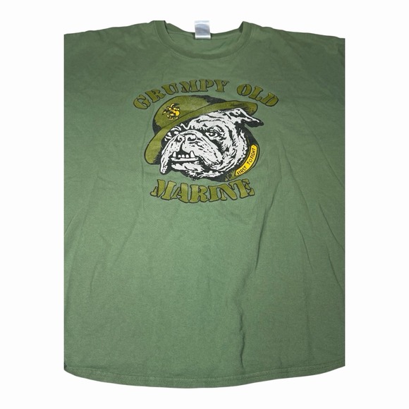 Grumpy Old Marine Shirt Green Size 3XL USMC - Picture 8 of 11